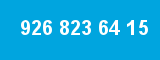 926 823 64 15 926 823 64 15